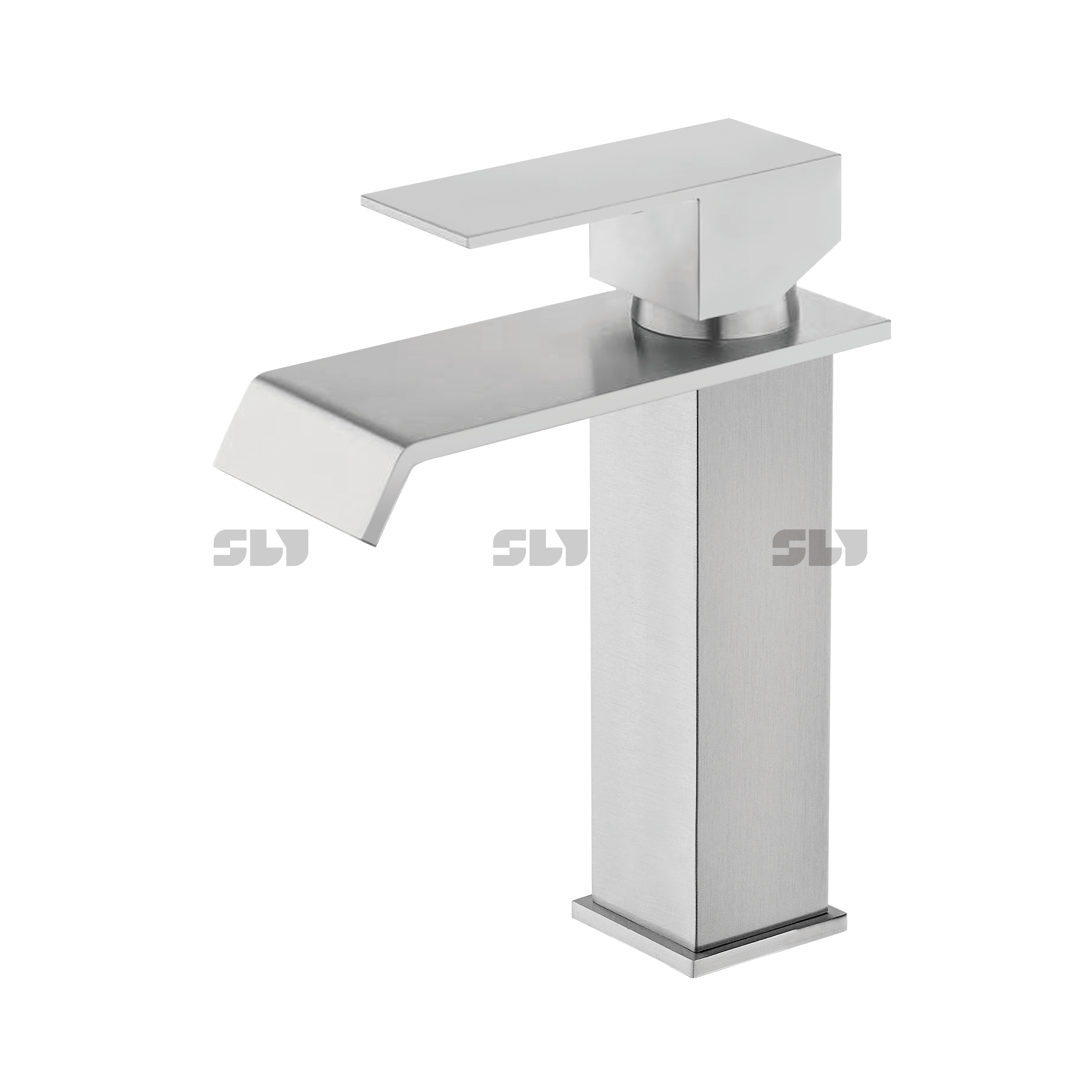 Robinet moderne de salle de bain sournois robinet en acier inoxydable 