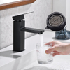 Taps de robinet à levier unique de salle de bain à rabais noir morte