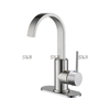 Robinet de lavabo de salle de bain de luxe sournois