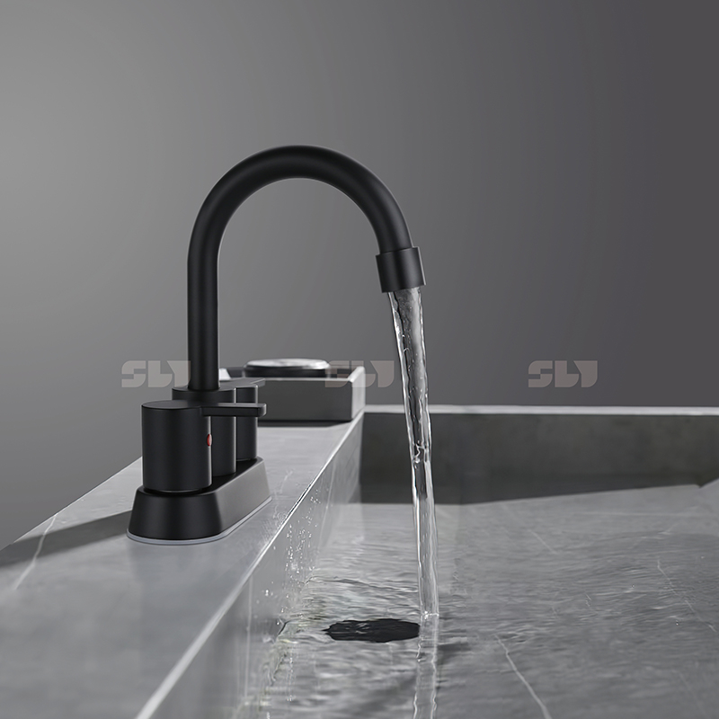 Lavabo de salle de bain à double poignée de luxe sournois