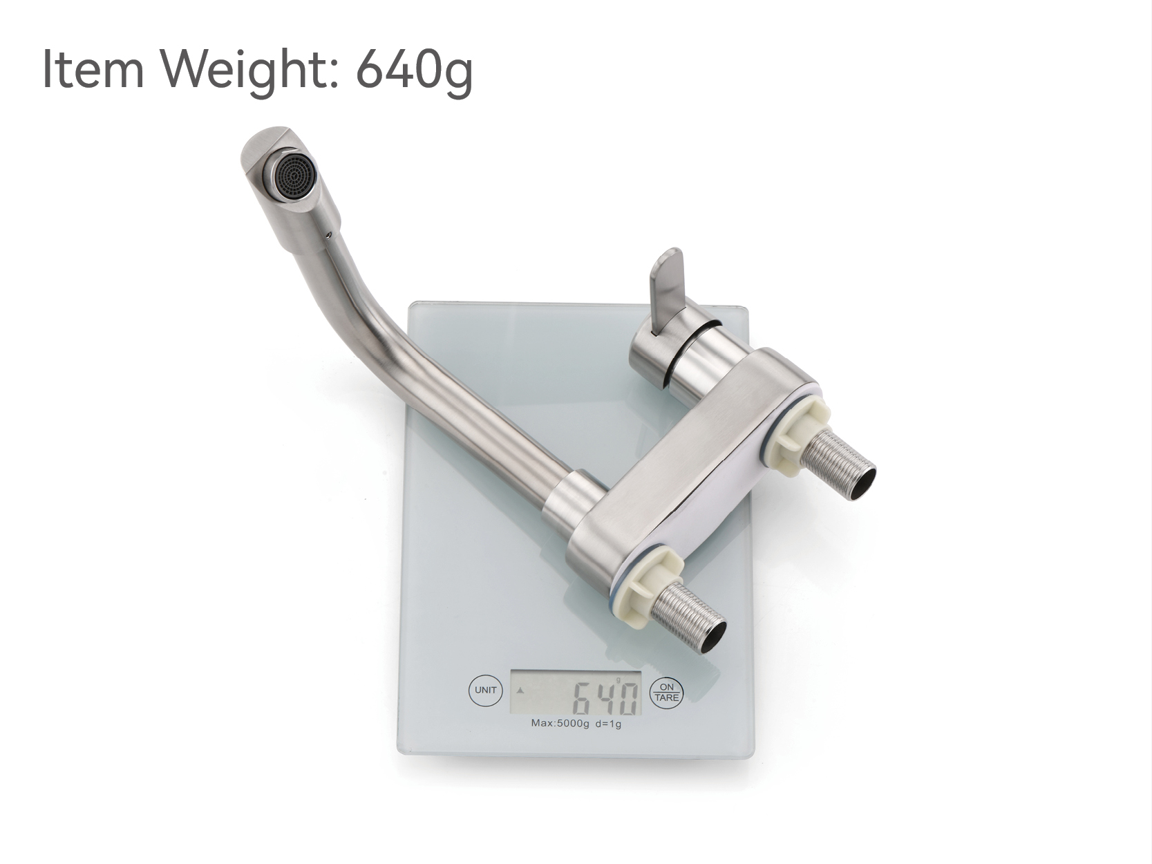 robinet de salle de bain en nickel poli