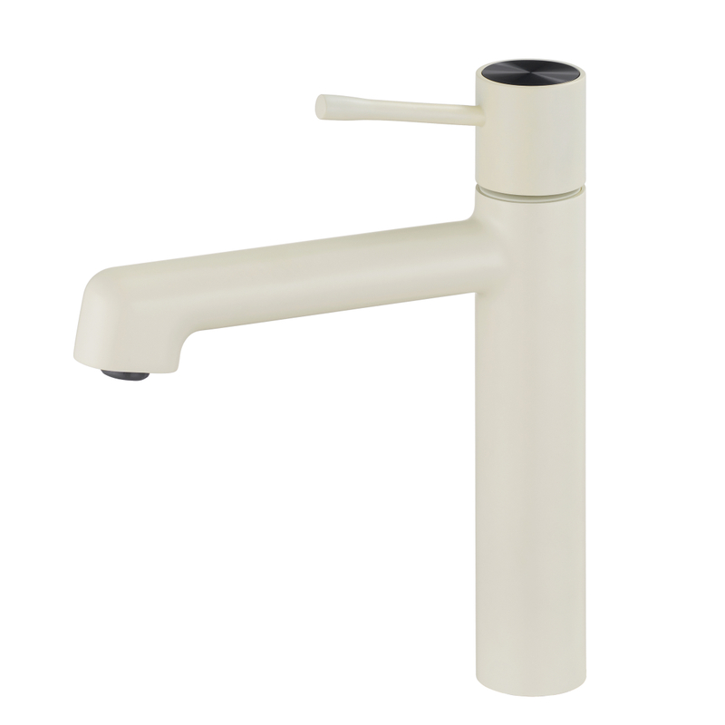 Brasse en laiton blanc meilleur prix simple levier simple et à eau froide mélangeur d'eau de salle de bain bassin de salle de bain