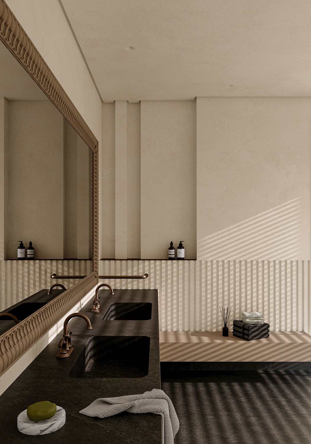 robinet de salle de bain en laiton