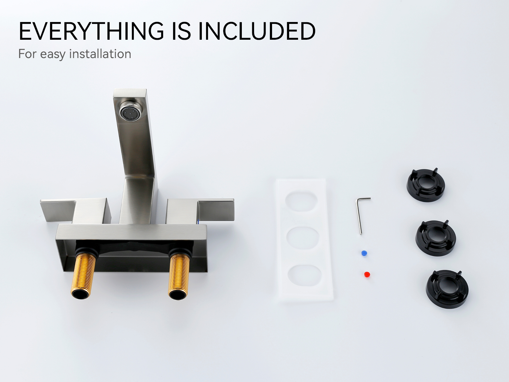 robinets de salle de bains monotrou