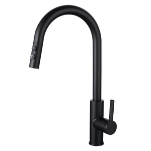 Sly Matte noir à chaud vendeur à eau Papée d'eau Trayer vers le bas du robinet de cuisine