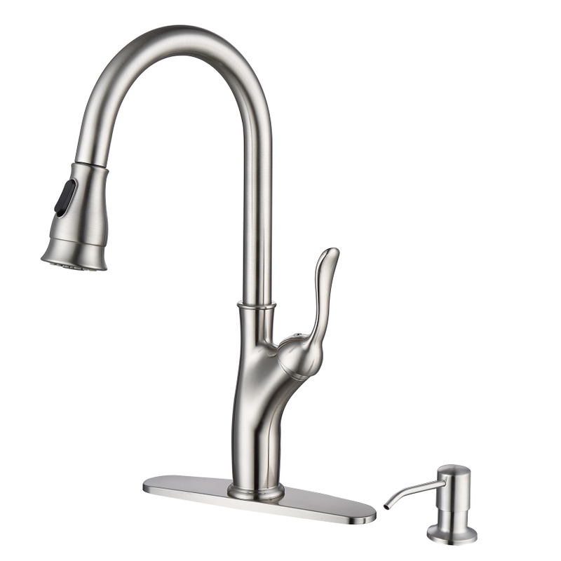 Nickel sournois brossé Hot à eau froide Pulporpor-pulvérisateur et pavillon de mélangeur