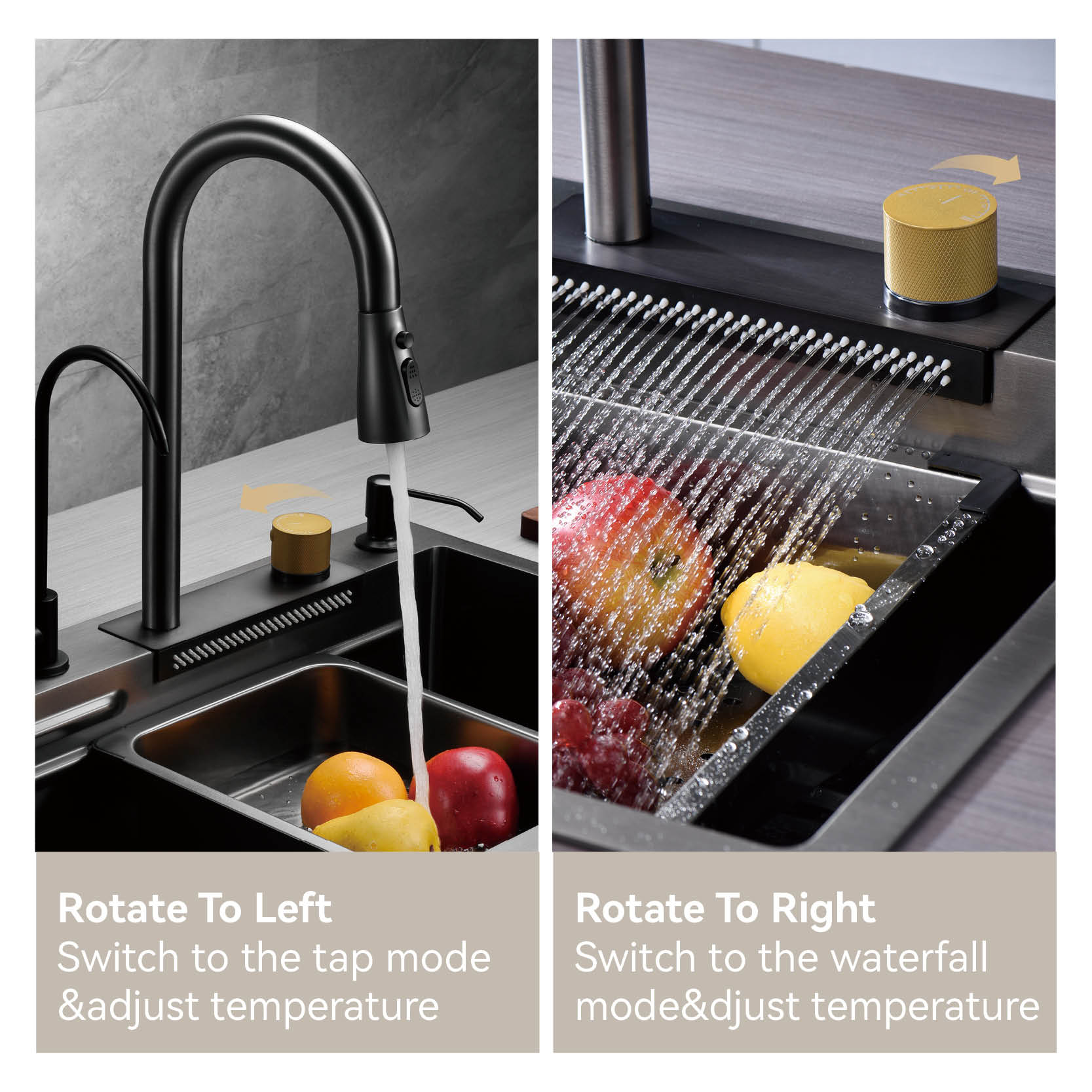 Tirez le robinet de la cuisine