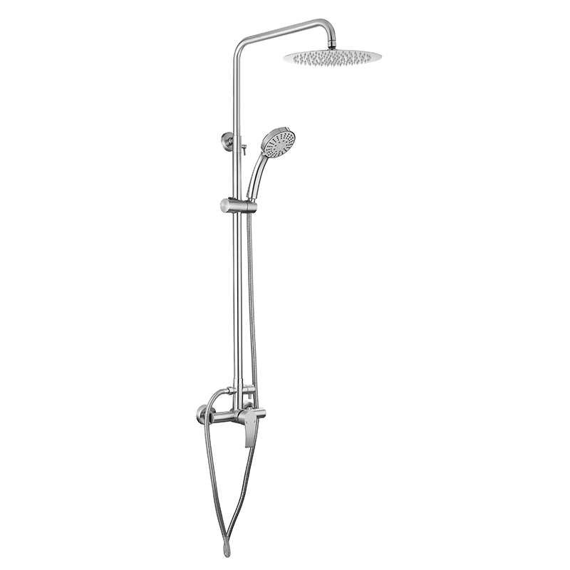 Samliyu 304 Brossé en acier inoxydable mural robinet de pluie douche exposée pour salle de bain