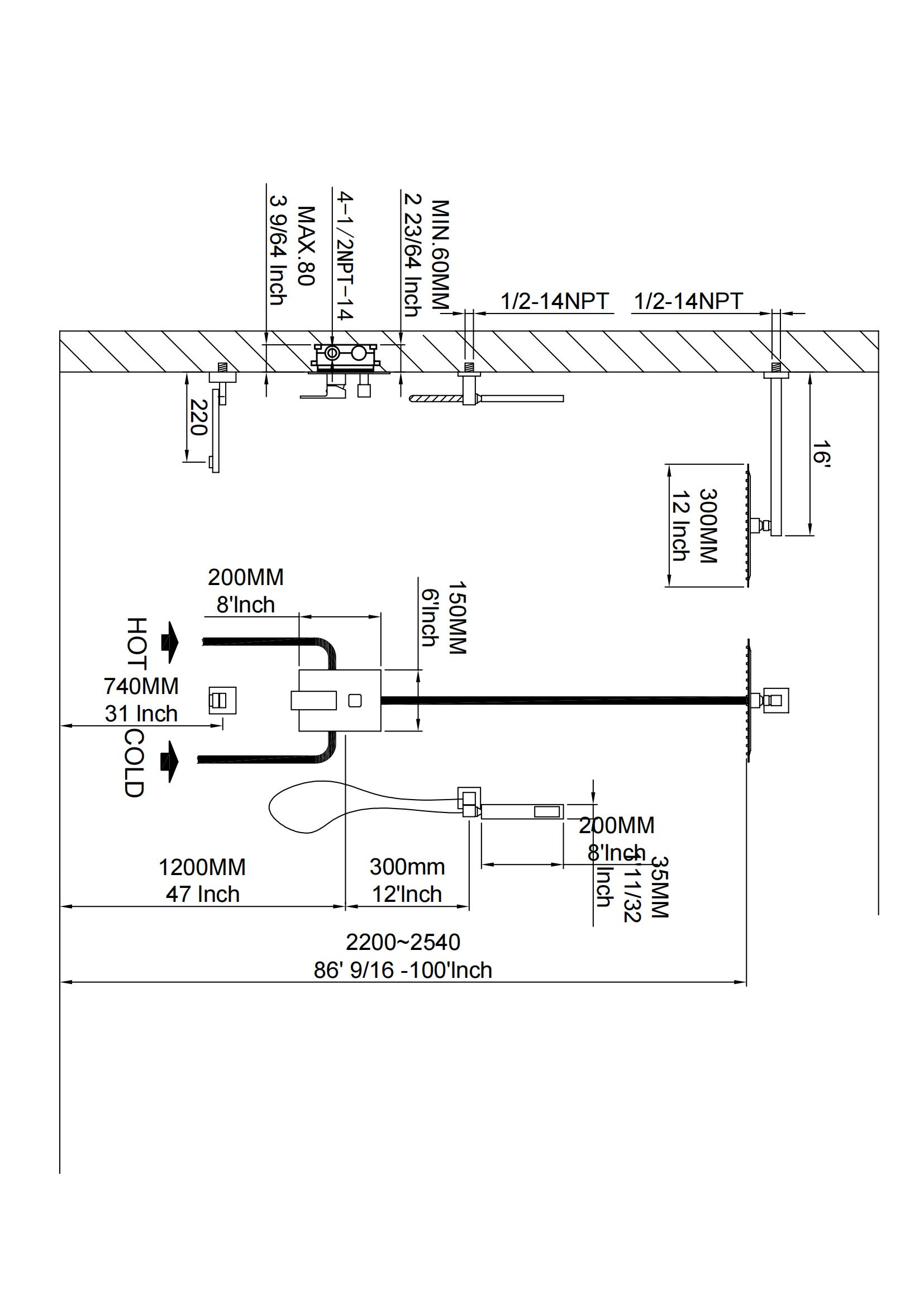 pomme de douche noire chinois