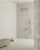 Samliyu Rain Shower System Brackaged Nickel 3 Fonction Fonction Fonction de douche Robo Set 