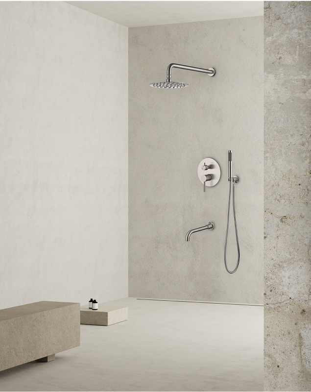 Samliyu Rain Shower System Brackaged Nickel 3 Fonction Fonction Fonction de douche Robo Set 