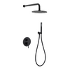 Samliyu Head Rain Shower System Black Round Round Murd Bath Shower Basker Taps Cached Waterfall Pain Down Sett