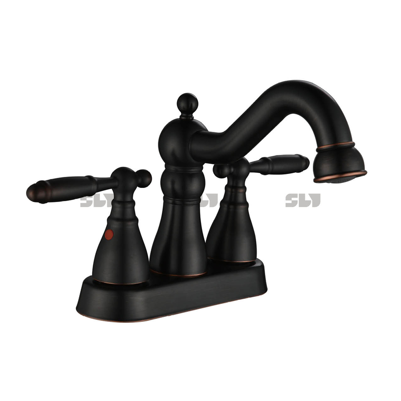 Robinet de bassin à double poignée moderne moderne robinet de salle de bain robinet de 4 pouces 