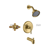 SLY mitigeur bain douche encastré noir mat robinet de douche laiton deux fonctions 