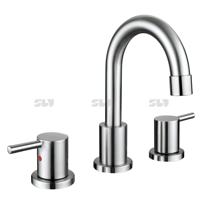 3 trous 8 pouces robinet d'eau widspread de salle de bain mélangeur de robinet d'évier de la salle de bain Taps