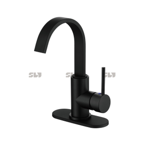 SLY Chrome luxe salle de bain évier robinet mitigeur mitigeur trou lavabo robinet 