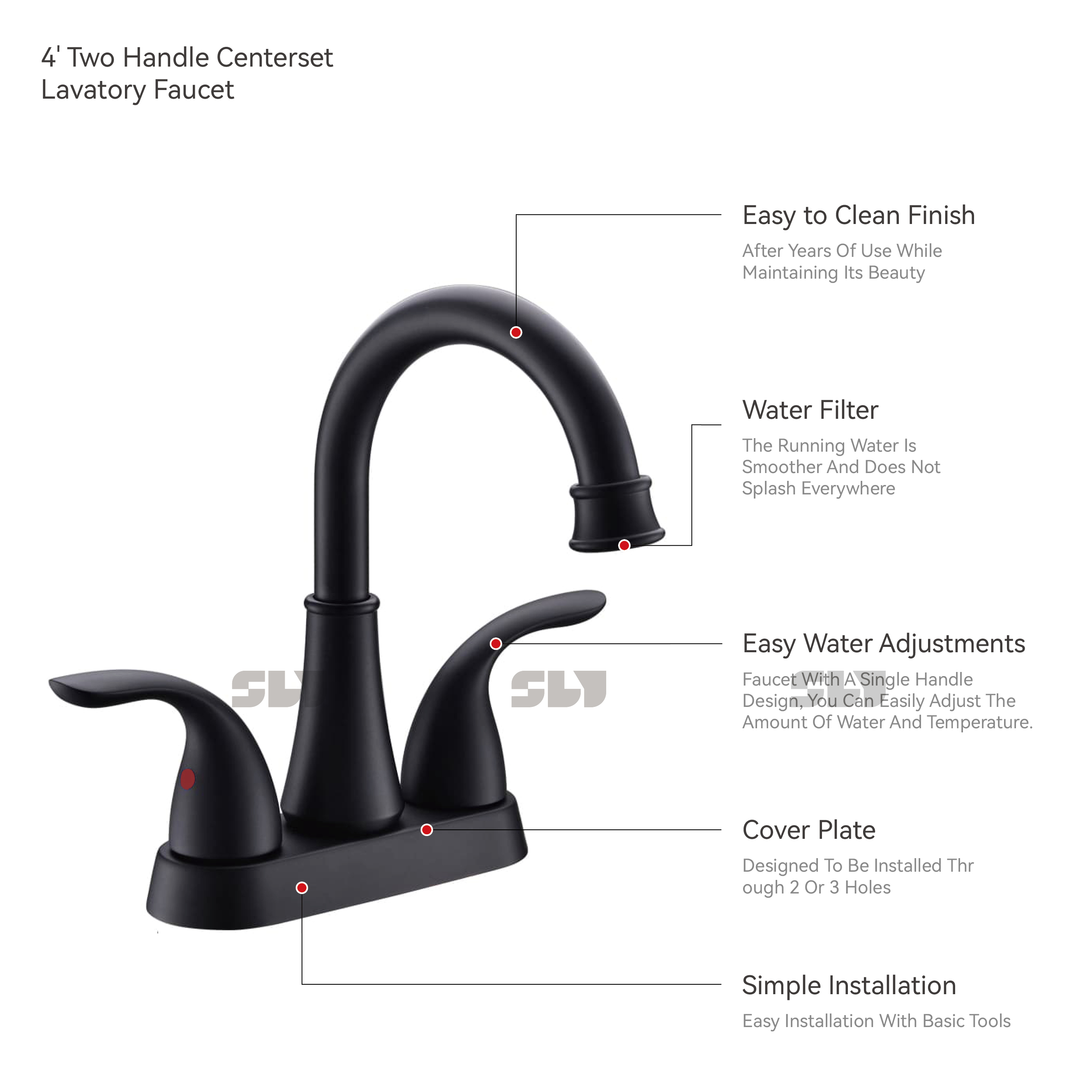 Robinets de lavabo en acier inoxydable