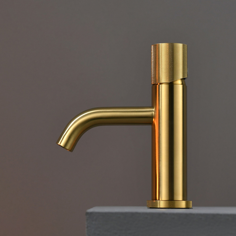 Boulangeur en laiton en laiton Brackaged Bascall Spout Bandleur Taps Gold Robinets Bathroom