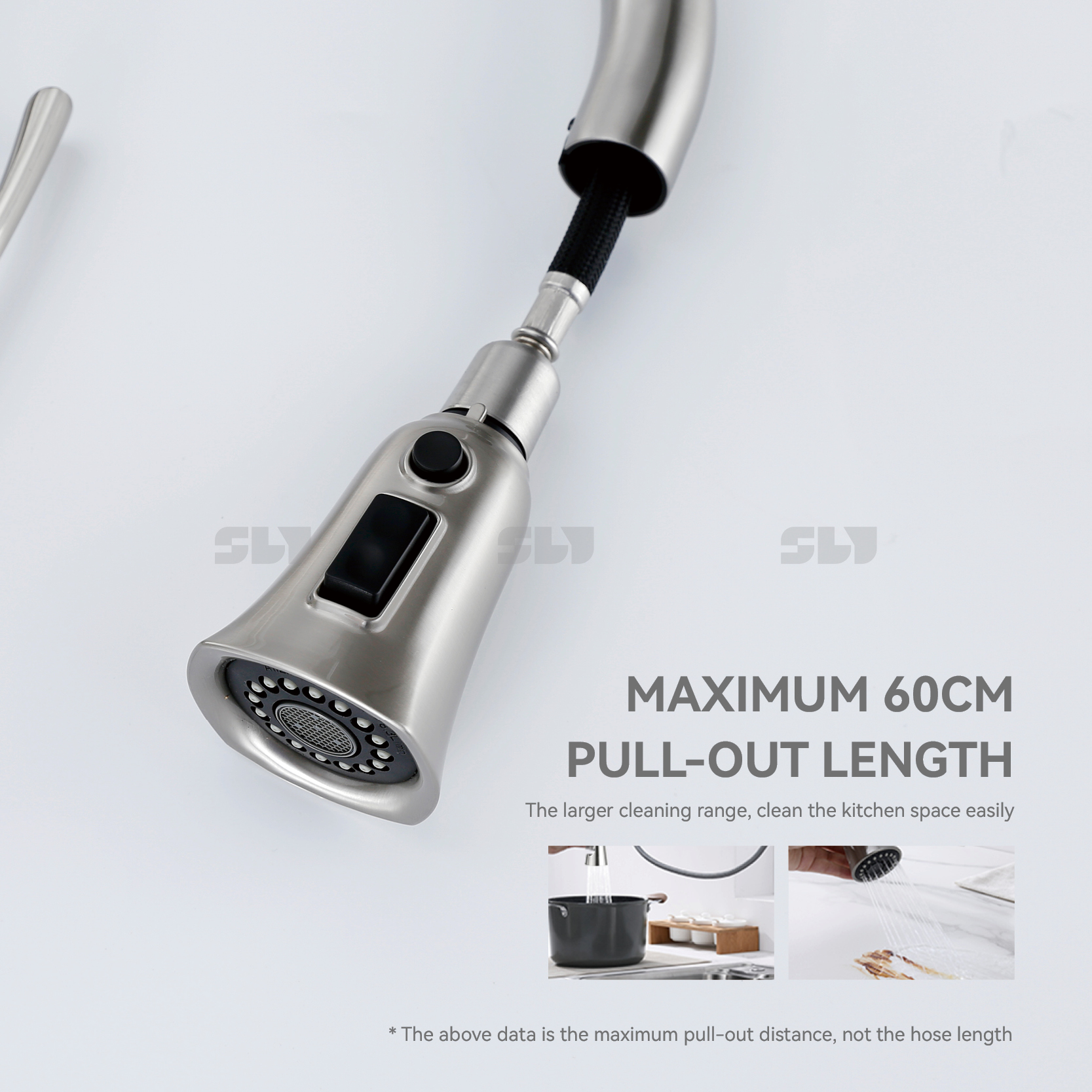 NOUVEAU NOUVEAU DESIGN 304 Fauce de cuisine en acier inoxydable pour la maison