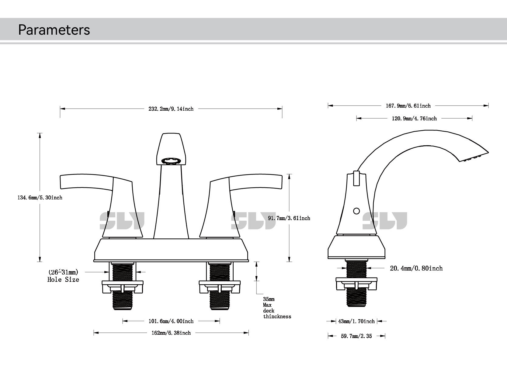 mitigeur chaud/froid