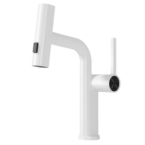 SLY – mélangeur de bain-douche moderne en Zinc blanc mat, haute qualité, robinet de baignoire chaud et froid à poignée unique pour salle de bains