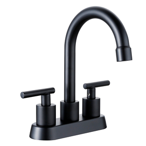 Robinet de vanité de vanité de vanité noire mate noire