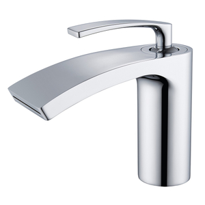 SLY Laiton Chrome Conception Unique Cuivre Lavabo Chaud Et Froid Cascade Robinet Salle De Bains Lavabo Robinet