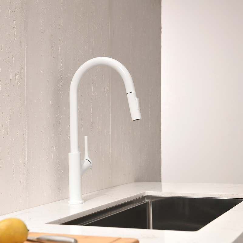 Robinet de lavabo sournois sournois avec montant mural pulvérisateur Robinet de cuisine