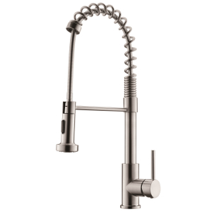 Nickel brossé Nouveau robinet d'évier de mélange de cuisine moderne avec pulvérisateur Pull Down