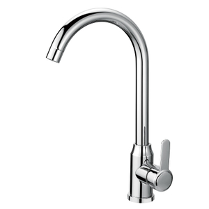 Robinet de cuisine blanche à la vente chaude chromée robinet de cuisine en acier chromé 