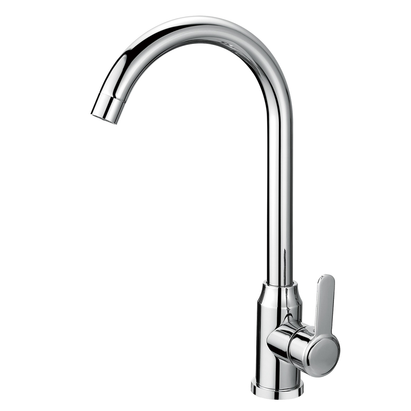Robinet de cuisine blanche à la vente chaude chromée robinet de cuisine en acier chromé 