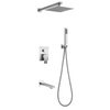 Samliyu Wall Mounts Haut Waterfall Rainfall Faucet Système de douche cachée avec un motif de jet de jet