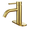 2022 Sly American Basin Vintage Upc Gold Trou Single Single Dempered Brass Bathroom Tap Taps Bilders Robinets 