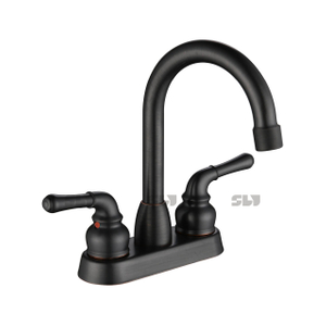 SLY or salle de bain deux trous salle de bain lavabo robinet nickel brossé salle de bain robinet vanité mitigeur 