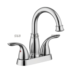 SLY robinet de lavabo à deux poignées robinet d'eau évier robinet chaud et froid robinets de salle de bain mélangeur de bassin
