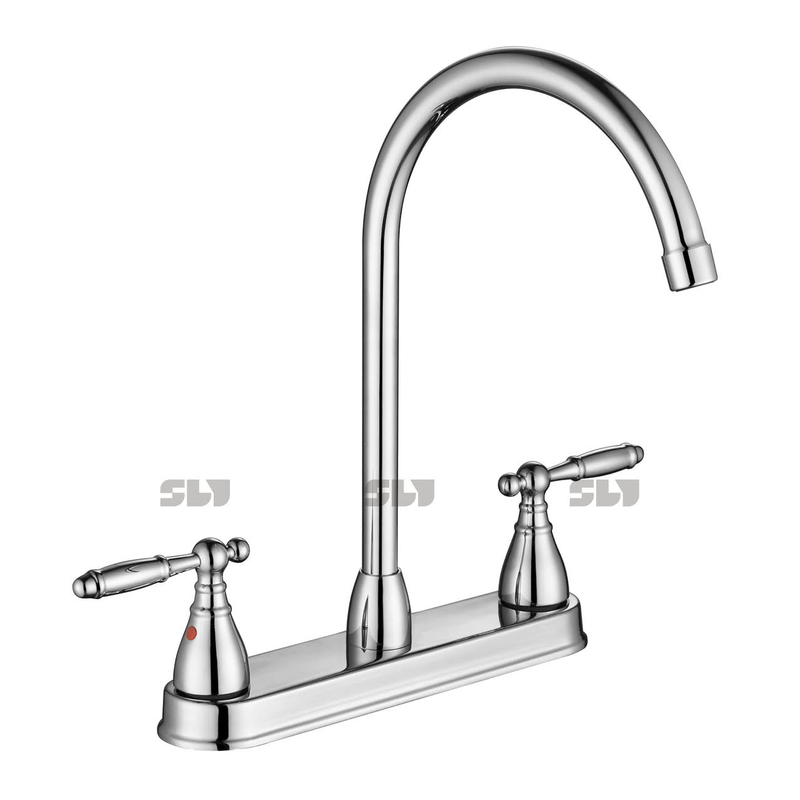 Robinet de lavabo de cuisine à eau de cuisine à eau de deux pouces sournois.
