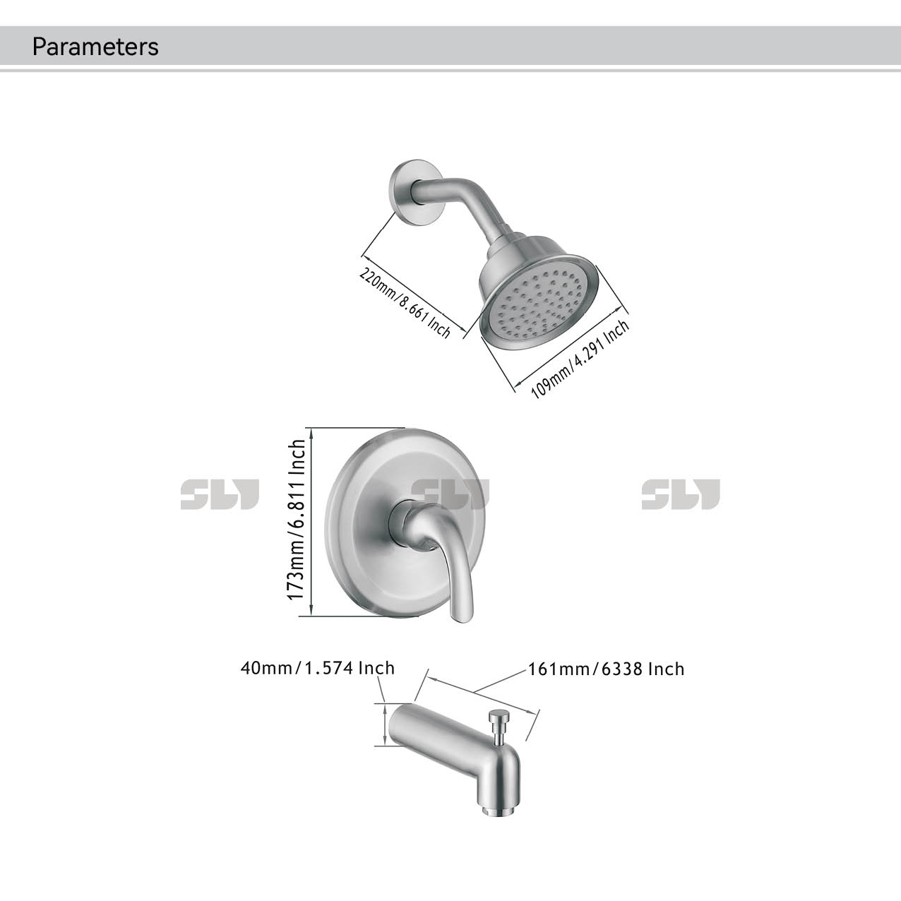 ensemble de robinet de douche