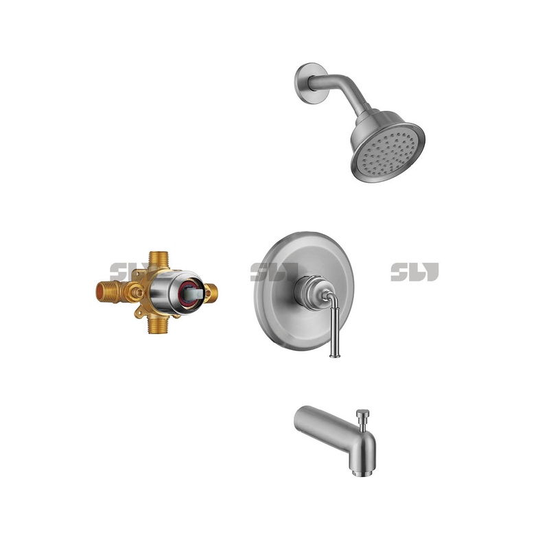 SLY mitigeur bain douche encastré noir mat robinet de douche laiton deux fonctions 