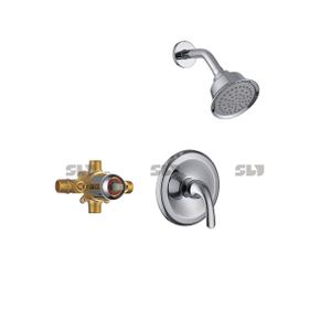 Ensemble de robinet de douche SLY Ensemble de mitigeur pour système de montage mural Laiton