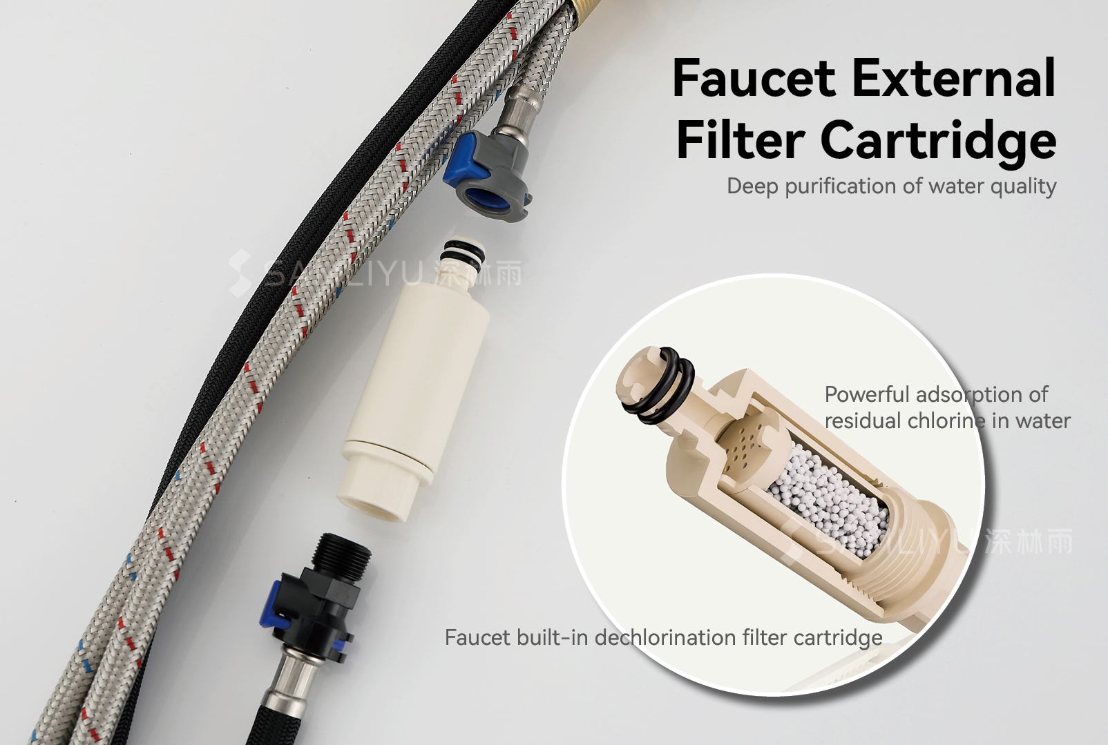 robinet de cuisine avec pulv&eacute;risateur lat&eacute;ral