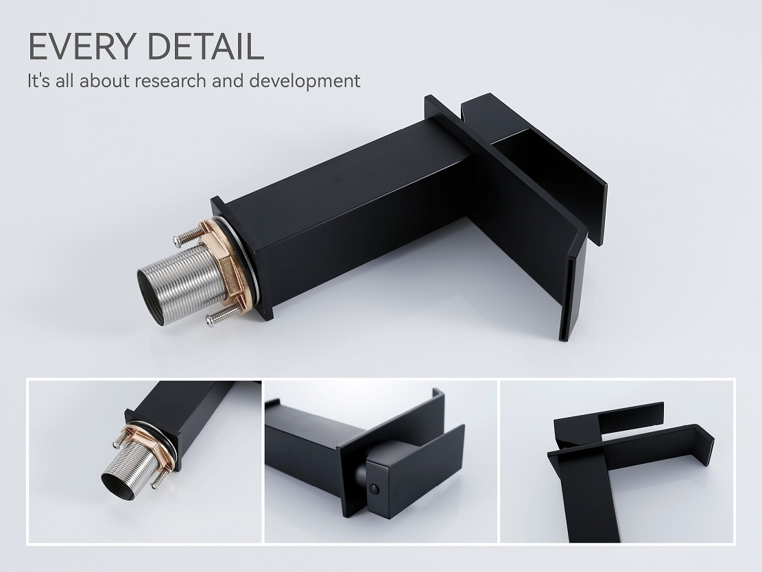 lavabo de salle de bain noir