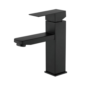 Taps de robinet à levier unique de salle de bain à rabais noir morte