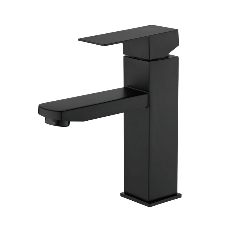 Taps de robinet à levier unique de salle de bain à rabais noir morte