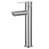 Robinet de salle de bain monothérapie nickel brossé sournois