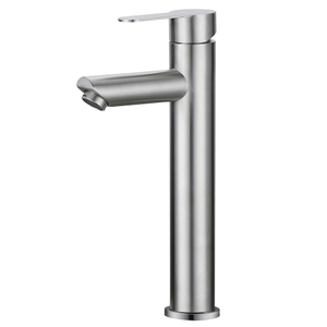 Robinet de salle de bain monothérapie nickel brossé sournois