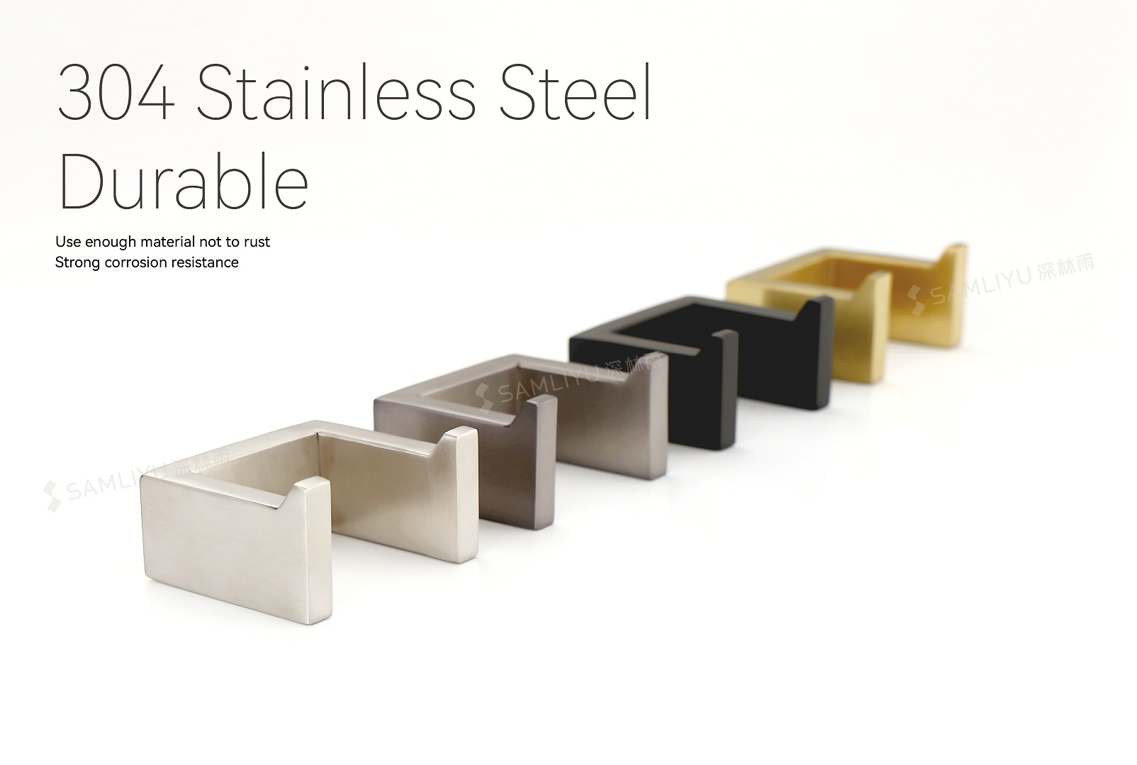 Crochet &agrave; serviettes en acier inoxydable 304