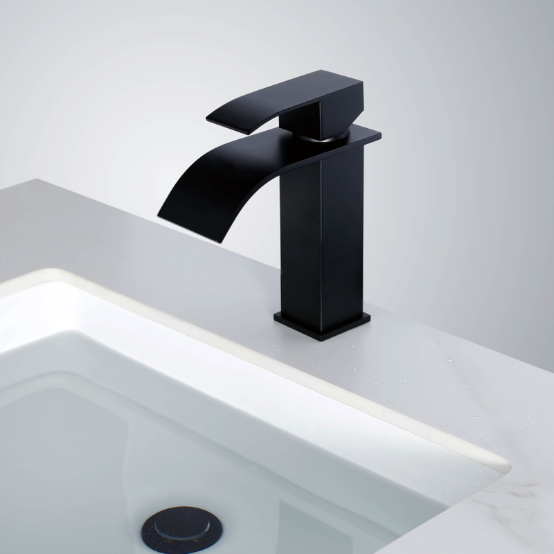 Robinets de bassin de salle de bain noirs en gros de l'usine pour une utilisation dans les hôtels