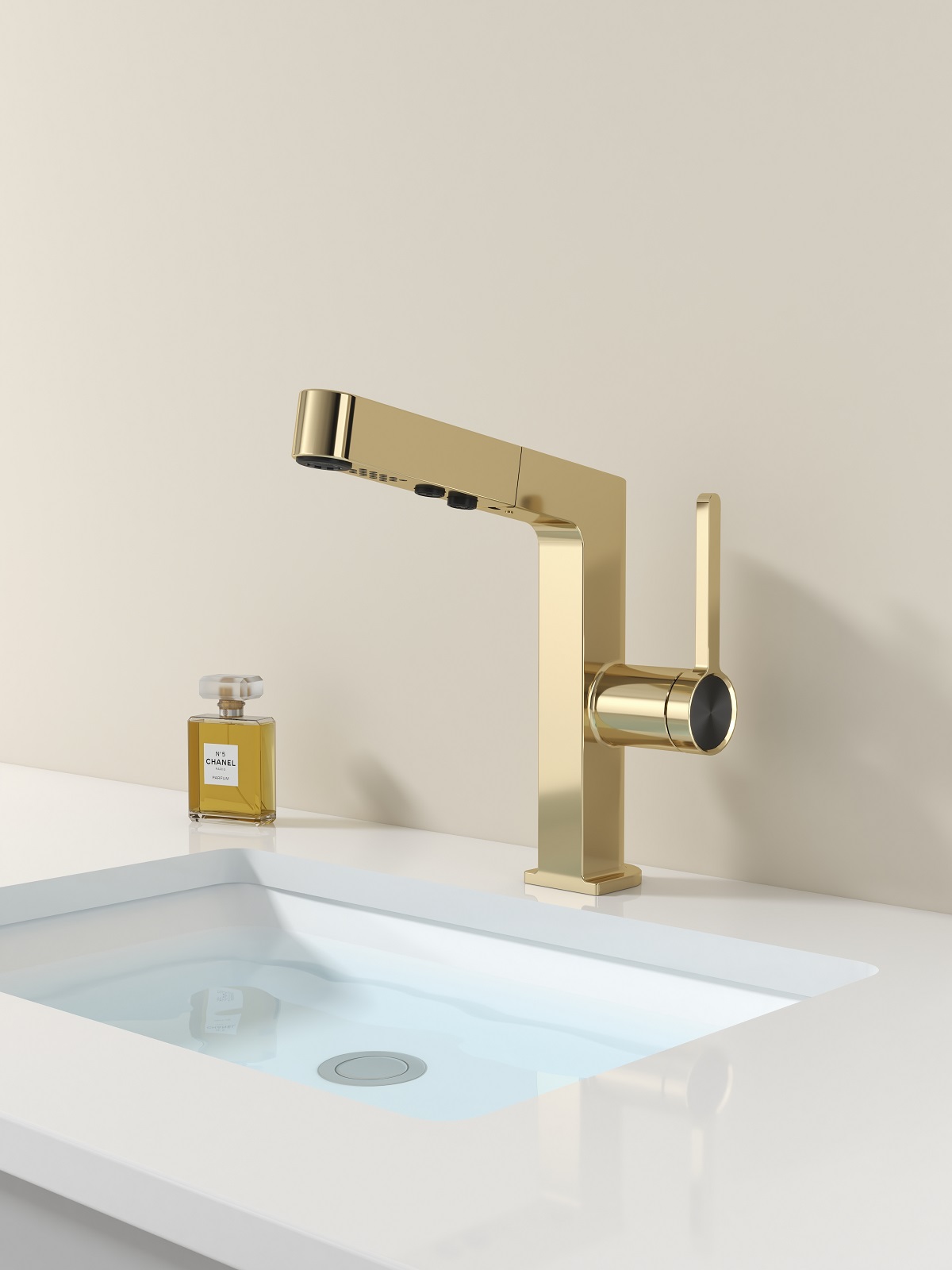 robinet de salle de bain en laiton