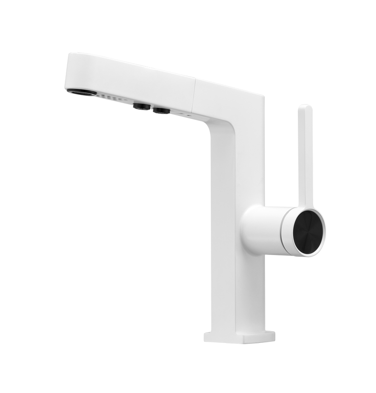 Sly Zinc Brossed Metal Motor Modern Salle Hole Handle Handle Robinets Évier Bouetteurs Taps