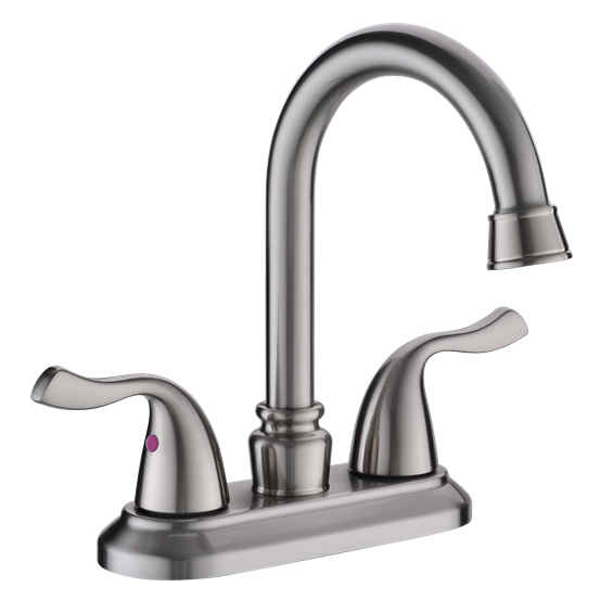 Sly Zinc Chrome Nouveau conception Double contrôle du bassin de salle de bain Robinet Cold Water